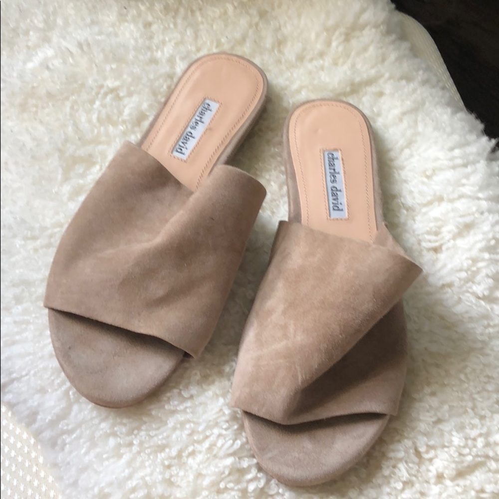 Suede Slides